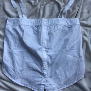 WHITE VV SUMMER BLOUSE